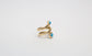 18k Yellow Gold Spiral Wrap Ring, Size 5-6 - 6.9g