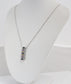 14k White Gold Diamond & Gemstone Pendant Necklace, 18 inches - 5.7g