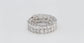14k White Gold 6.12ctw Diamond Hoop Earrings - 6.9g