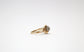 14k Yellow Gold Flower Diamond Ring, Size 6.75 - 3.2g