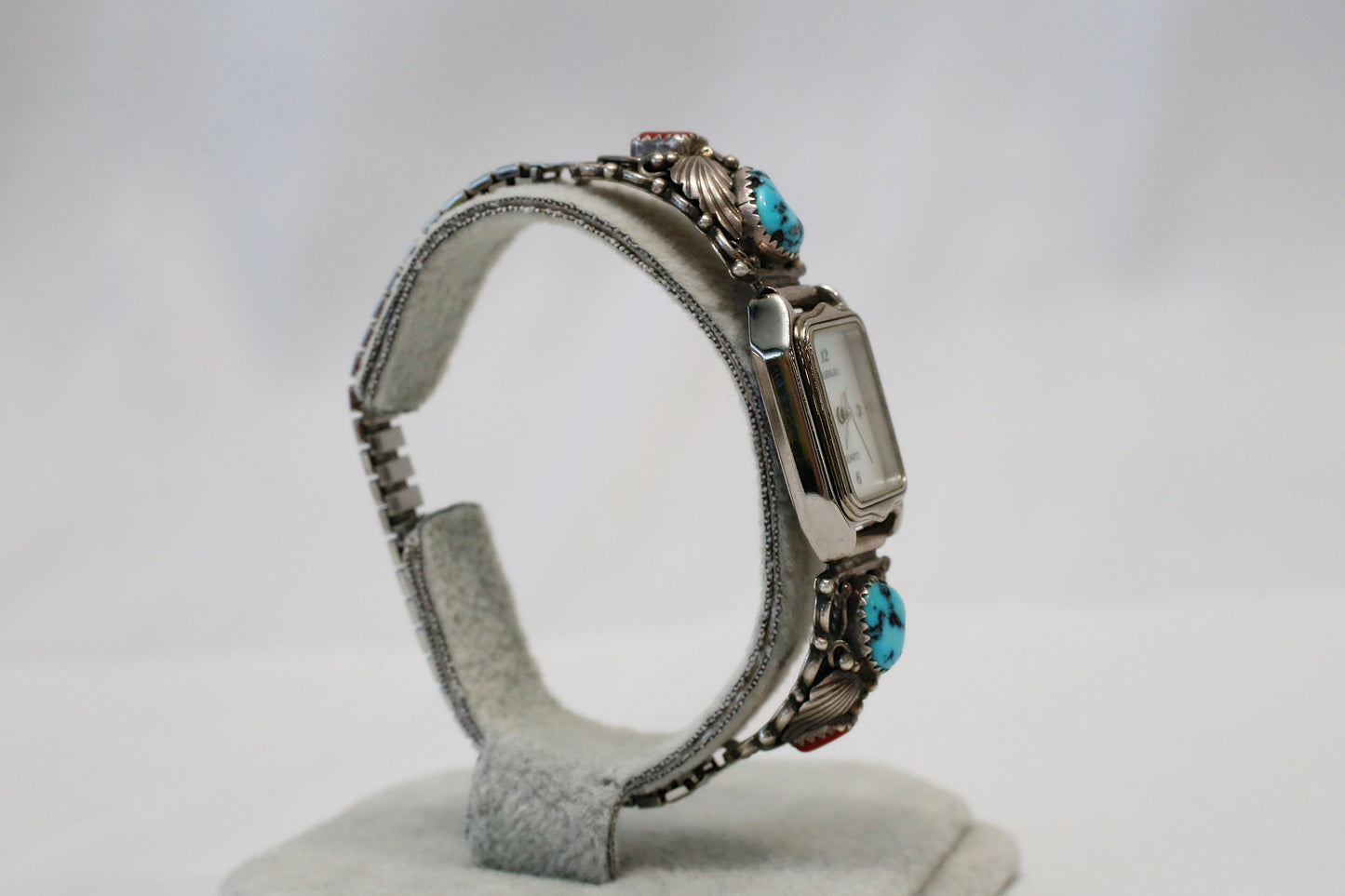 Navajo Sterling Silver Turquoise Quartz Watch