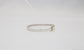 Tiffany & Co Sterling Silver 18k Yellow Gold Hook & Eye Bracelet, 6.75 inches - 14.0g