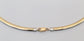 14k White & Yellow Gold Reversible Omega Choker Necklace, 16.5 inches - 20.6g