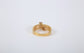 19.2k Portuguese Gold Cubic Zirconia Heart Ring, Size 8 - 5.5g