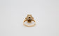 18k Yellow Gold Diamond Ring, Size 6.25 - 5.2g