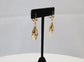 18k Yellow Gold Dangle Earrings, 5.9g