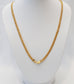 21k Yellow Gold Braided Necklace, 20 inches - 10.4g