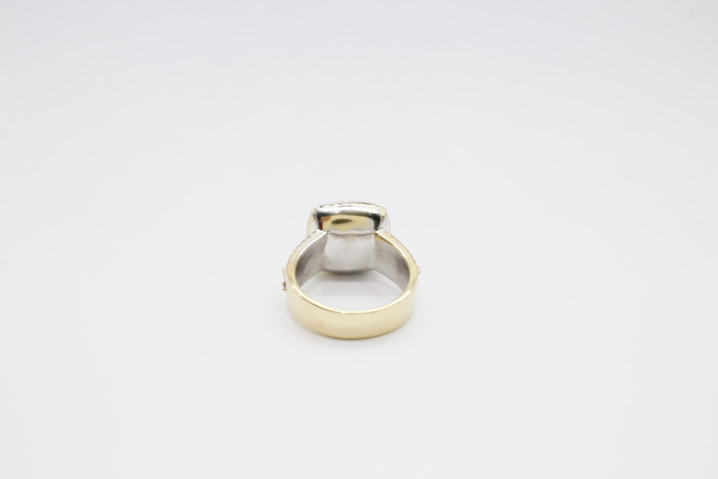 14k Gold Men's Diamond Ring, Size 11.5 - 13.3g