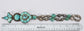 Vintage Sterling Silver Large Turquoise Pendant Necklace, 15 inches - 108.3g
