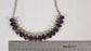 Antique Sterling Silver Amethyst & Moonstone Necklace, 22" (adjustable) - 79.4g