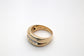 14k Yellow Gold Diamond Ring, Size 7.5 - 7.0g