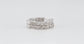 14k White Gold 6.12ctw Diamond Hoop Earrings - 6.9g