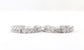 14k White Gold 6.12ctw Diamond Hoop Earrings - 6.9g