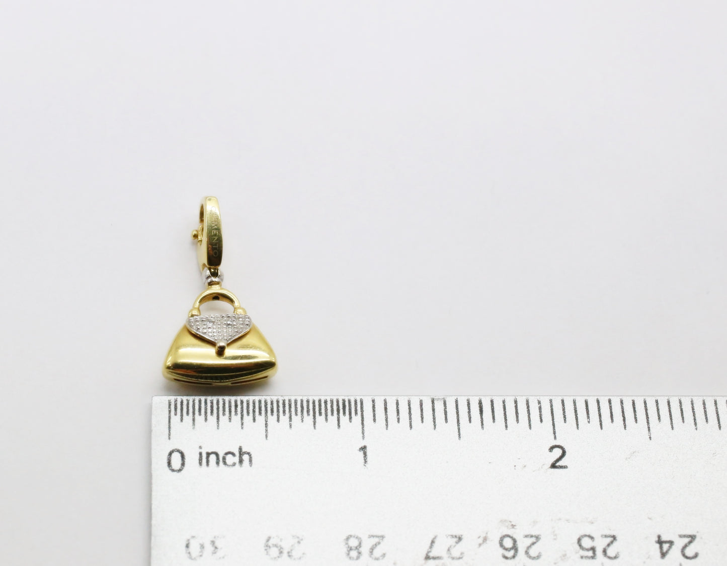 Chimento 18k Yellow Gold Diamond Purse Pendant, 3.9g