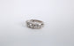 14k White Gold Multi-Diamond Band, Size 5.25 - 6.6g