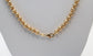 18k Yellow Gold Beaded Necklace, 18 inches - 12.1g