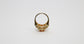 18k Yellow Gold Golden Citrine & Diamond Ring, Size 7 - 8.7g