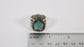 Vintage Sterling Silver Wide Turquoise Ring, 8.25 - 18.2g