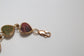 14k Yellow Gold Heart Scarab Bracelet, 8 inches - 13.4g