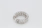 14k White Gold 6.12ctw Diamond Hoop Earrings - 6.9g