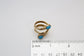 18k Yellow Gold Spiral Wrap Ring, Size 5-6 - 6.9g