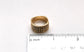 18k Yellow Gold Three-Row Diamond Ring, Size 6.5 - 8.6g