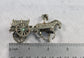 Vintage Sterling Silver Horse & Carriage, 29.2g