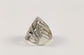 Vintage Sarda Sterling Silver Rectangular Molten Ring, Size 9 - 11.2g