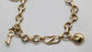 14k Yellow Gold Charm Bracelet, 7.5 inches - 6.2g