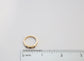 14k Yellow Gold Sapphire & Diamond Ring, Size 5.5 - 3.6g