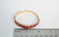 18k Yellow Gold Ruby Bangle, 6.75 inches - 22.0g