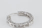 14k White Gold 6.12ctw Diamond Hoop Earrings - 6.9g