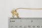 14k Yellow Gold Schnauzer Dog Pendant Necklace, 18 inches - 3.2g