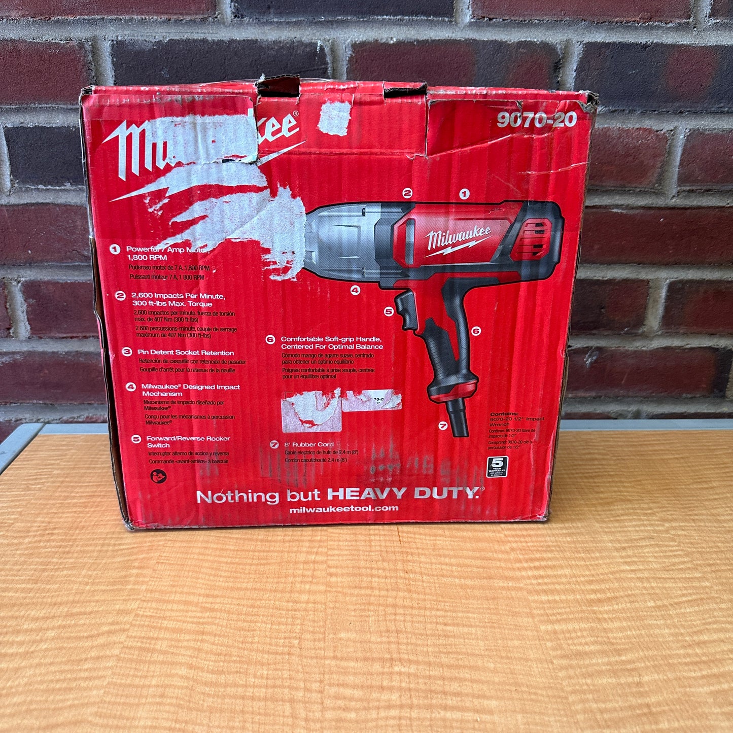 Milkwaukee 9070-20 1/2" Impact Wrench Corded