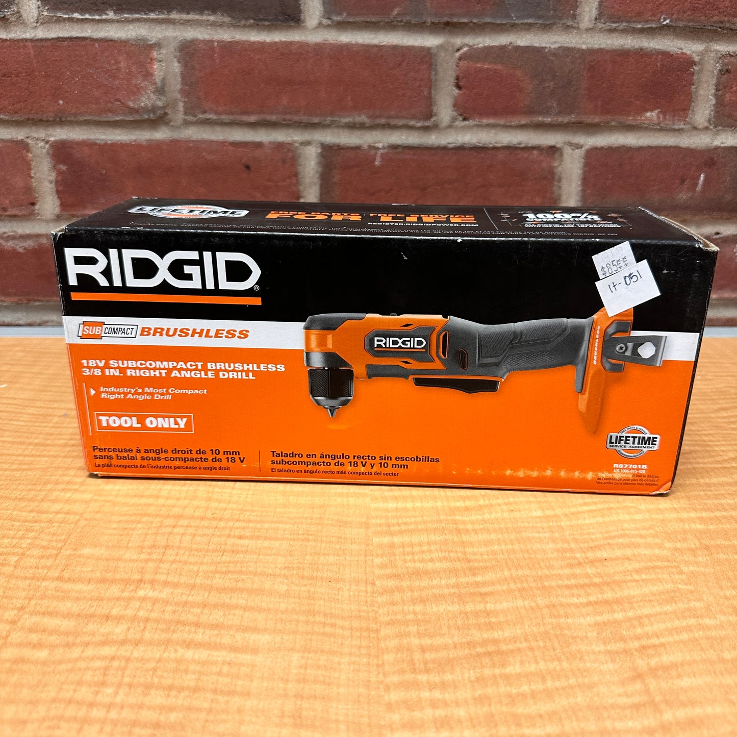 Rigid R87701B Brushless 18V Subcompact 3/8" Right Angle Drill (Tool Only)