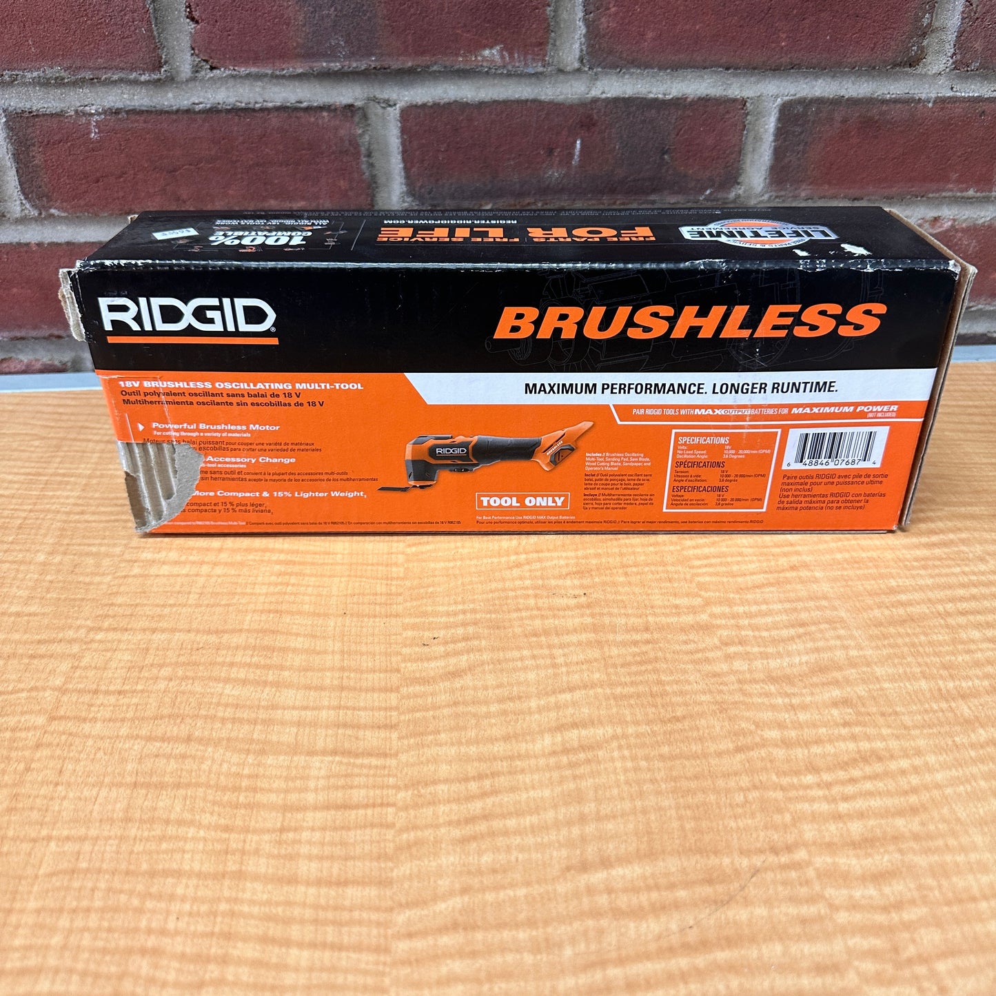 Rigid R86240B Brushless 18V Oscillating Multi-Tool (Tool Only)