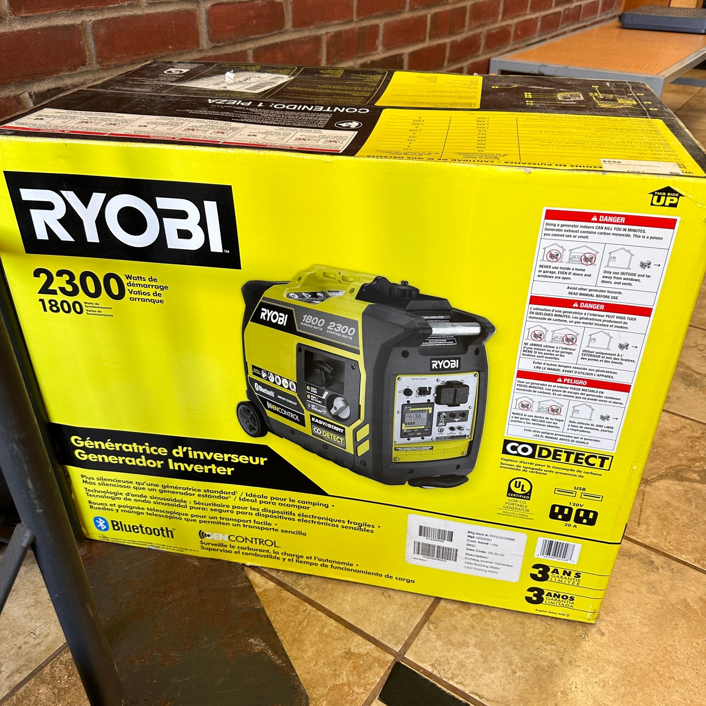 Ryobi RYi2322 Inverter Generator (PICK UP ONLY)