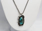 Sterling Silver Turquoise Necklace, 17 inches - 15.7g