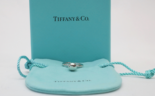 NEW Tiffany & Co Sterling Silver Hardwear 8mm Ball, Size 5 - 3.1g