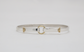 Tiffany & Co Sterling Silver 18k Yellow Gold Hook & Eye Bracelet, 6.75 inches - 14.0g