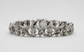 14k White Gold XO Diamond Bracelet, 6.25 inches - 26.8g