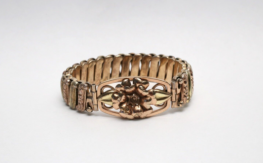 Louis Stern Co Sterling Silver 12k Gold Filled Expansion Bracelet, 6 inches - 38.1g