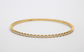 22k Yellow & White Gold Bangle, 7 inches - 10.7g