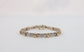 14k White & Yellow Gold Diamond Tennis Bracelet, 7 inches - 16.0g