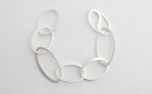 Birks Sterling Silver Modernist Bracelet, 7.5 inches - 17.3g