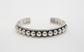 Sterling Silver Beaded Cuff Bracelet, 6.75 inches - 18.8g