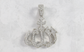 14k White Gold Allah Diamond Pendant, 11.5g