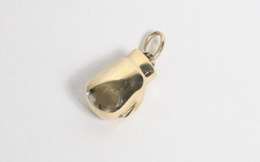 14k Yellow Gold Small Boxing Glove Charm, 1.2g