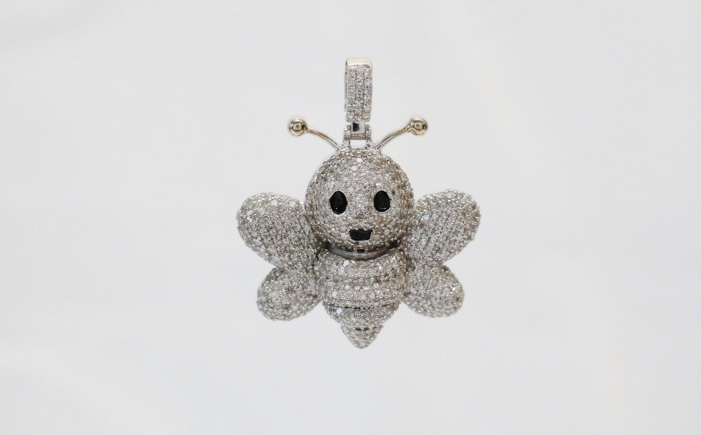 Avianne 10k White Gold Diamond Bee Pendant, 11.9g