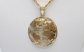 10k Yellow Gold World Pendant, 5.3g